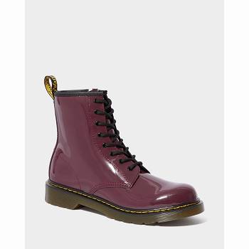 Dr Martens Gyerek 1460 Patent Bőr Lace Up Bakancs Lila